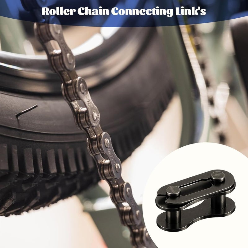 Eldraqth 10Pcs Bike Chain Master Link for Bicycle Missing Link #41 Roller Chain Connecting Links Heavy Duty Manganese Steel Master Connector Single Speed Chains Connecting Links for Mini Bikes Motorcycles - Image 5